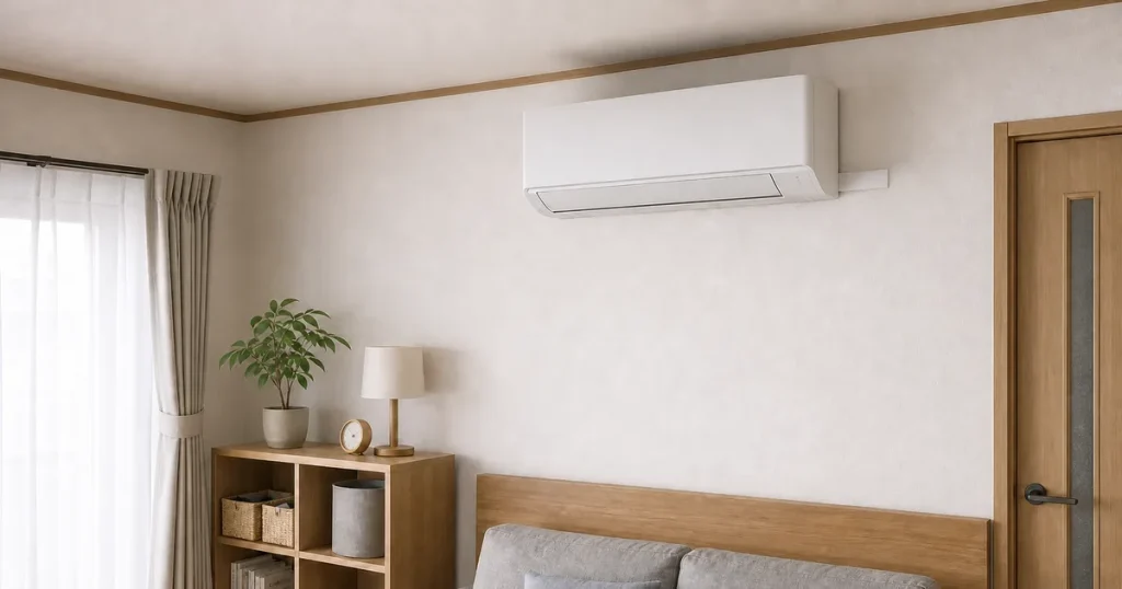Điều hòa nội địa Nhật lắp đặt trong căn hộ Nhật Bản