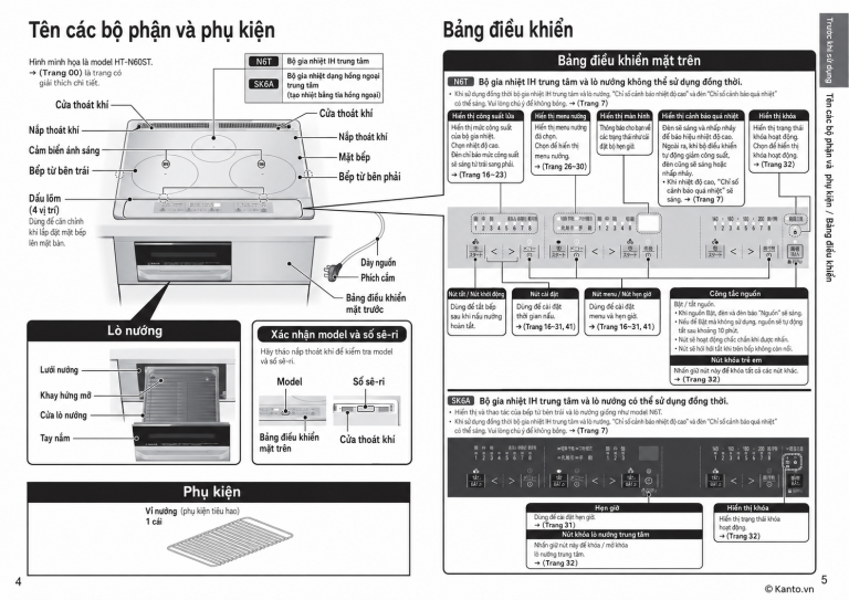 Sách hướng dẫn sử dụng bếp từ Hitachi HT-SK6AK tiếng Việt 1