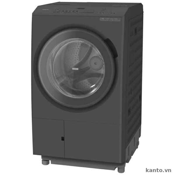 Máy giặt sấy Hitachi BD-SX130ML màu xám đậm góc nghiêng