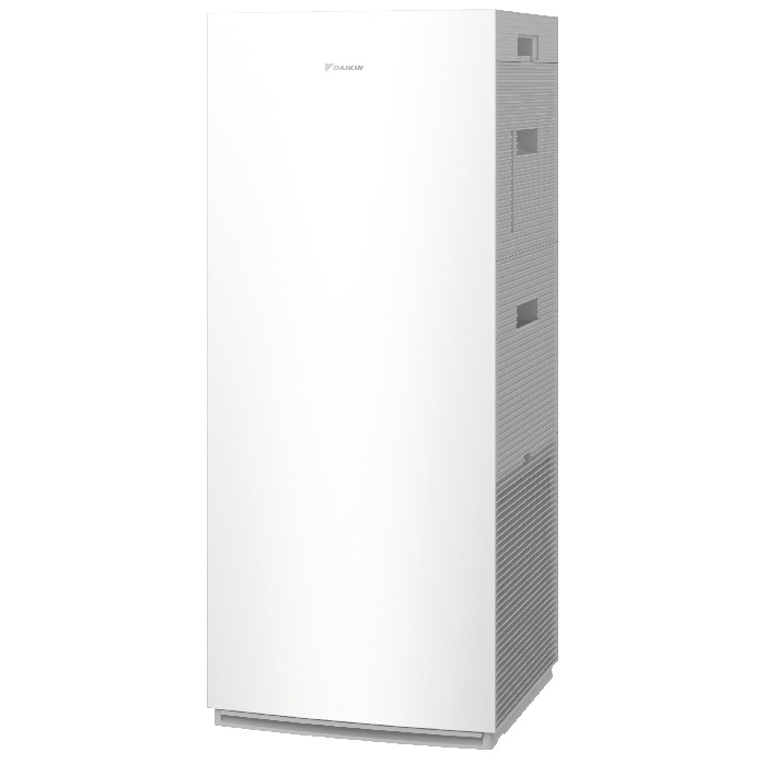 Máy lọc không khí Daikin ACK705A-W màu trắng, góc nghiêng thấy khe hút gió